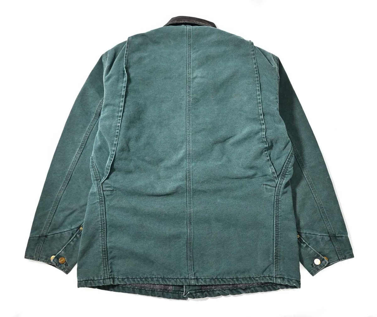 画像2: 90s Used Carhartt Blanket Lined Michigan Chore Coat made in USA (2)