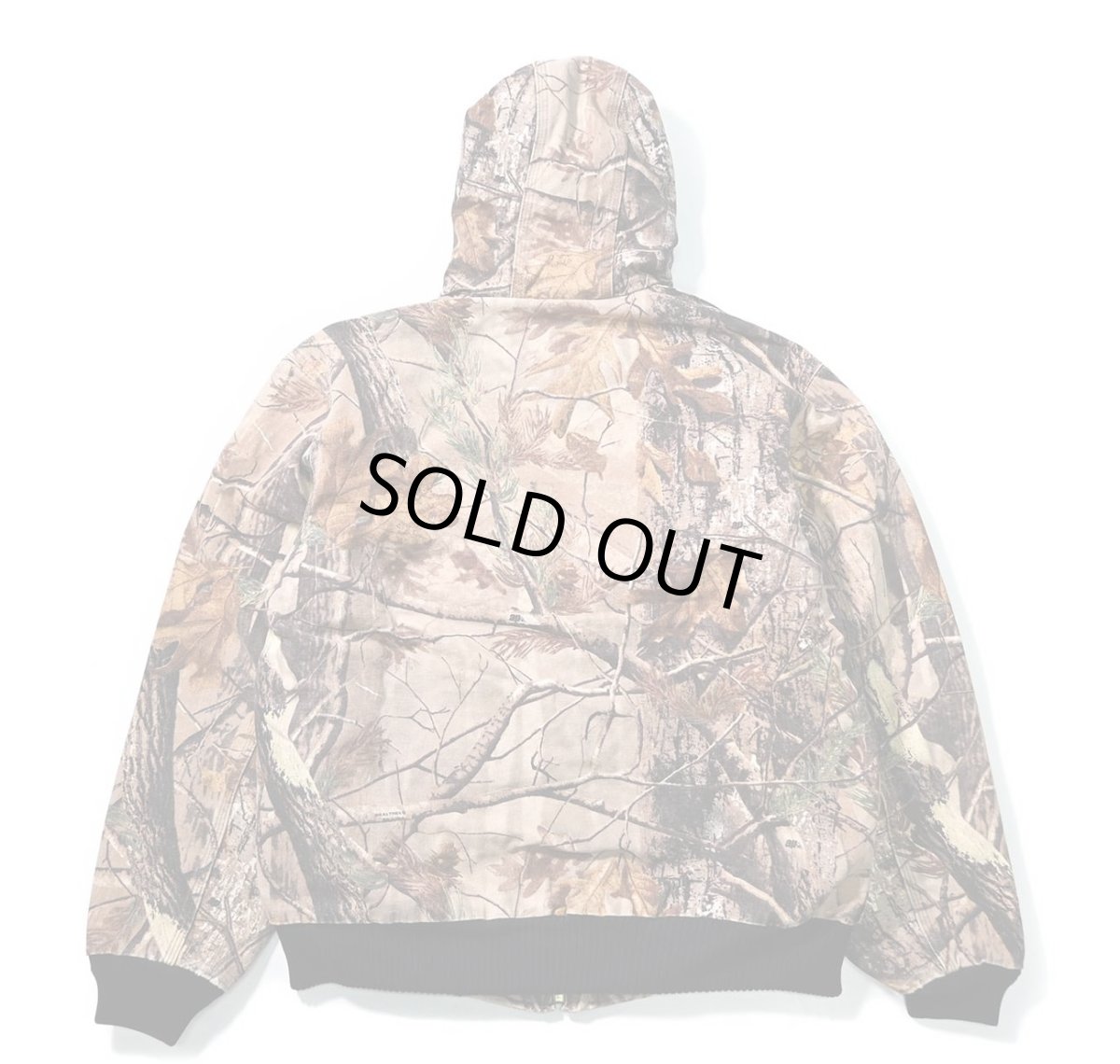 画像2: 10' Used Carhartt Quilted Flannel Lined Active Jacket Realtree (2)