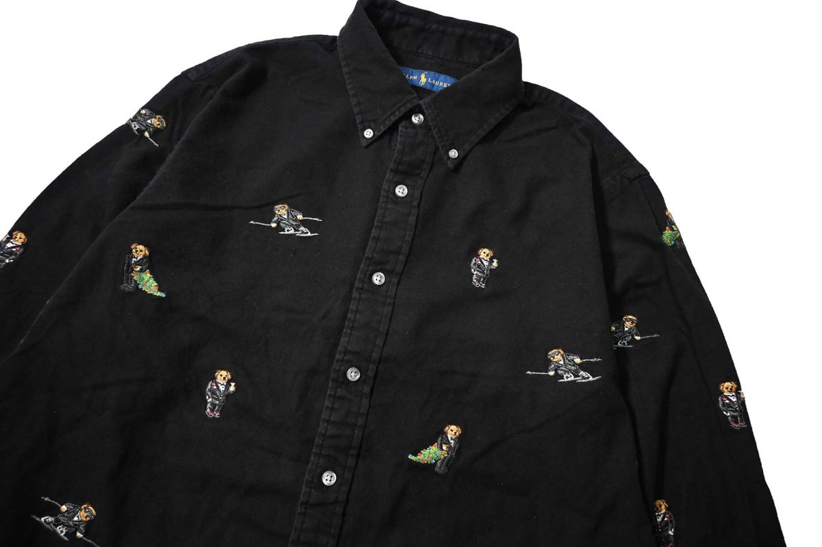 画像2: Used Ralph Lauren Light Flannel B/D Shirt (2)