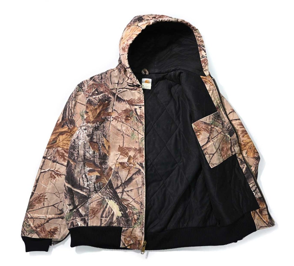 画像5: 10' Used Carhartt Quilted Flannel Lined Active Jacket Realtree (5)