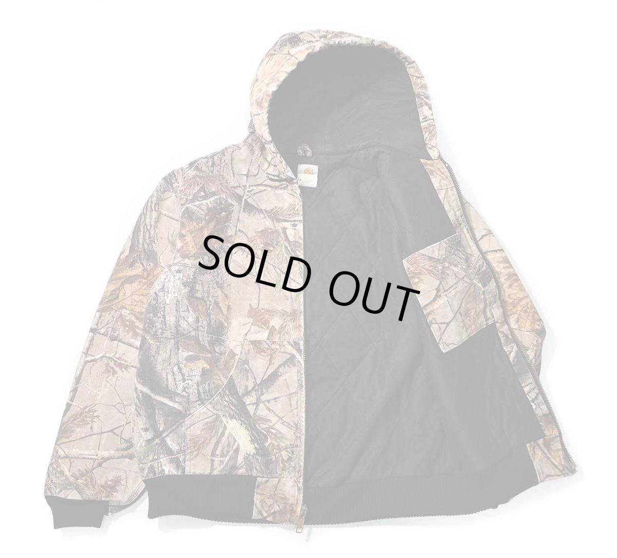 画像5: 10' Used Carhartt Quilted Flannel Lined Active Jacket Realtree (5)
