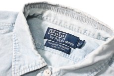 画像5: 90-00s Used Polo Ralph Lauren Dungaree Work Shirt (5)