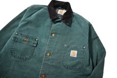 画像3: 90s Used Carhartt Blanket Lined Michigan Chore Coat made in USA (3)