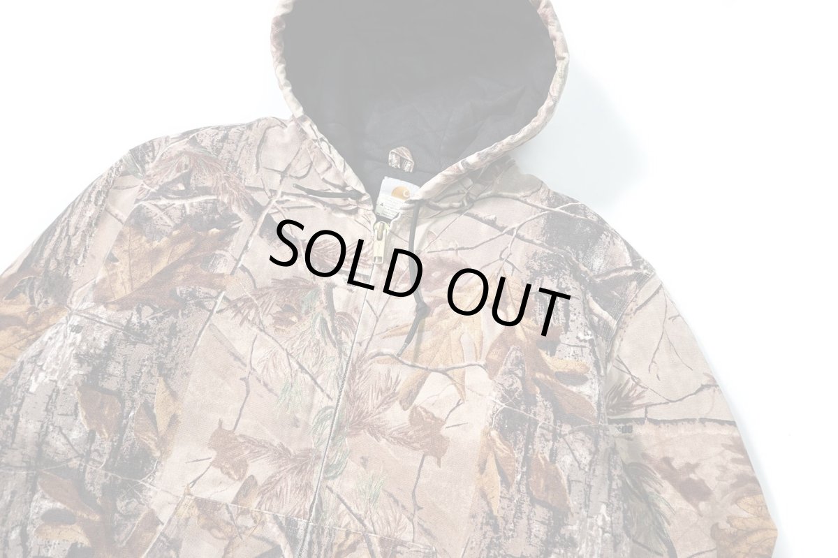 画像3: 10' Used Carhartt Quilted Flannel Lined Active Jacket Realtree (3)