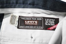 画像6: 80s Used Levi's Action Slacks Blue (6)