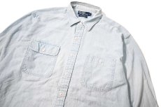 画像2: 90-00s Used Polo Ralph Lauren Dungaree Work Shirt (2)