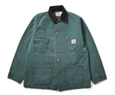 画像1: 90s Used Carhartt Blanket Lined Michigan Chore Coat made in USA (1)