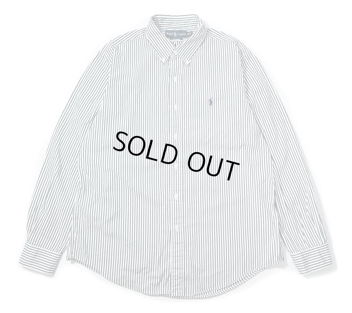 画像1: 90-00s Used Ralph Lauren Stripe B/D Shirt (1)