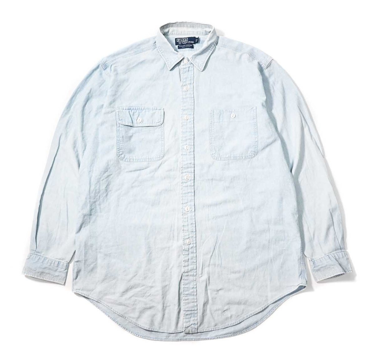 画像1: 90-00s Used Polo Ralph Lauren Dungaree Work Shirt (1)