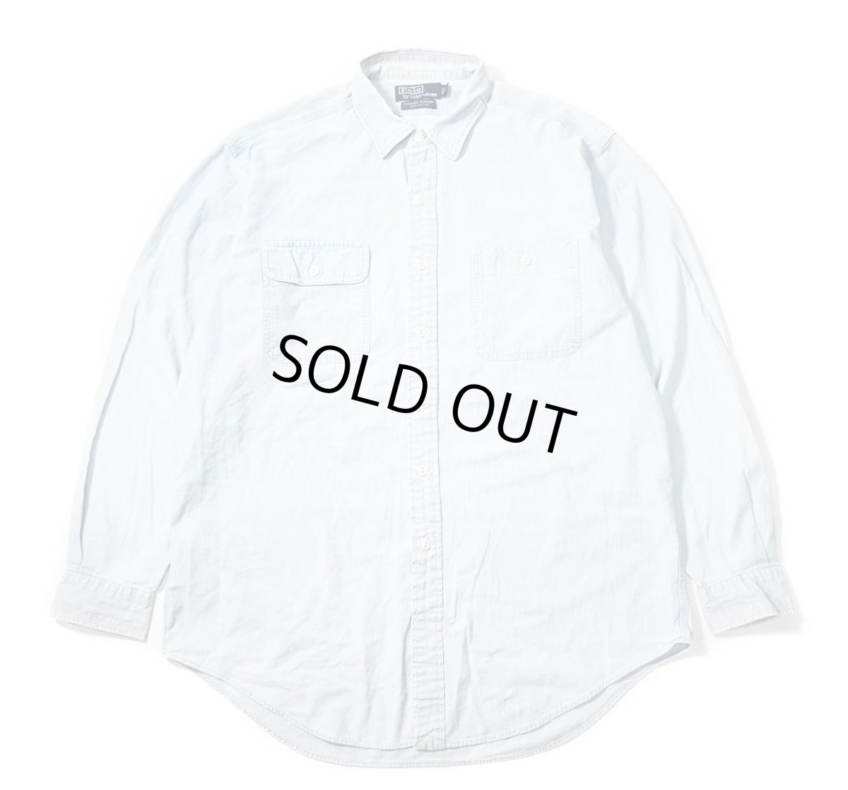 画像1: 90-00s Used Polo Ralph Lauren Dungaree Work Shirt (1)
