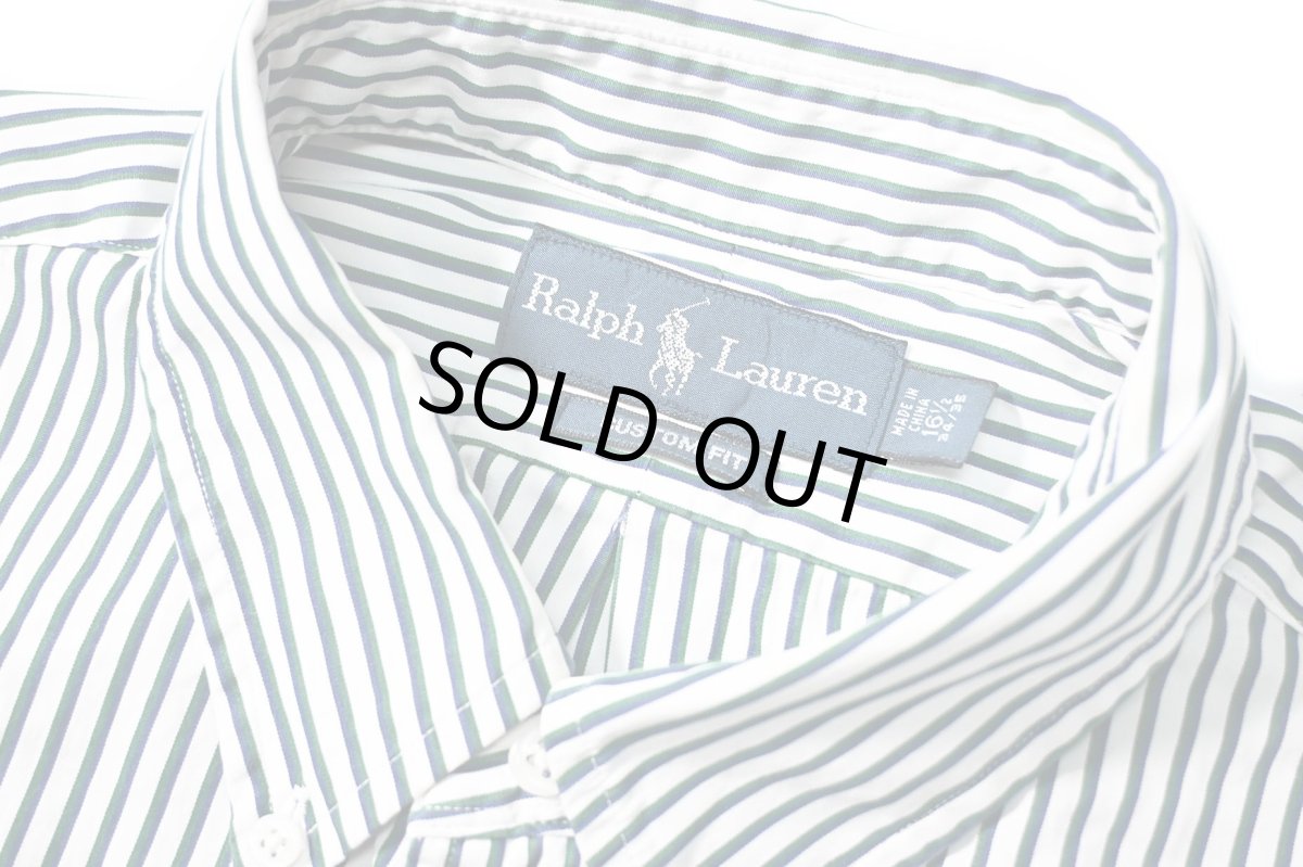 画像4: 90-00s Used Ralph Lauren Stripe B/D Shirt (4)
