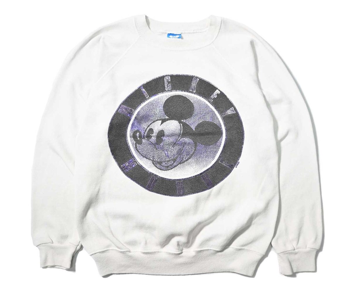 画像1: 80-90s Used Disney Raglan Sleeve Sweat Shirt made in USA (1)
