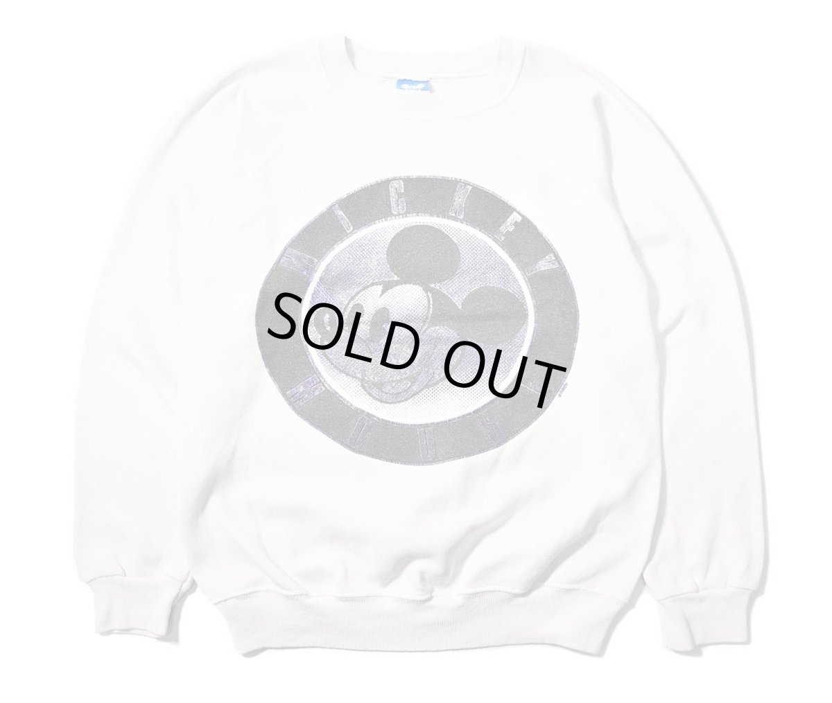 画像1: 80s Used Disney Raglan Sleeve Sweat Shirt made in USA (1)