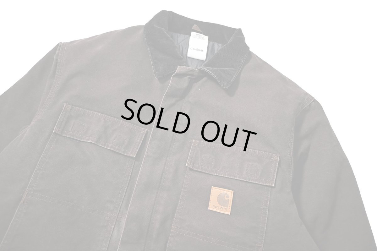 画像3: 09' Used Carhartt Quilt Lined Traditional Coat Dark Brown (3)