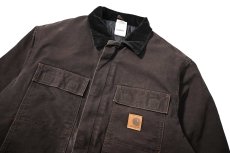 画像3: 09' Used Carhartt Quilt Lined Traditional Coat Dark Brown (3)