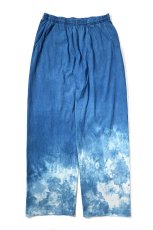 画像1: Los Angeles Apparel × ART MORIYA 8.5oz Wide Leg Jersey Pants Indigo Dye (1)