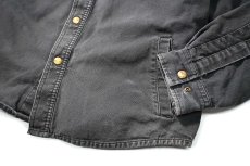 画像4: Used Carhartt Weathered Canvas Shirt Jacket (4)