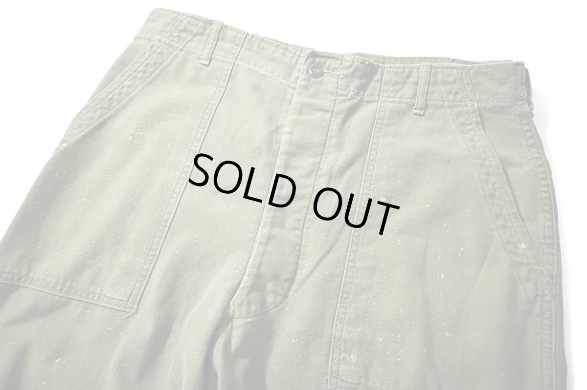 画像2: 60s Used Us Army OG-107 Utility Trouser (2)