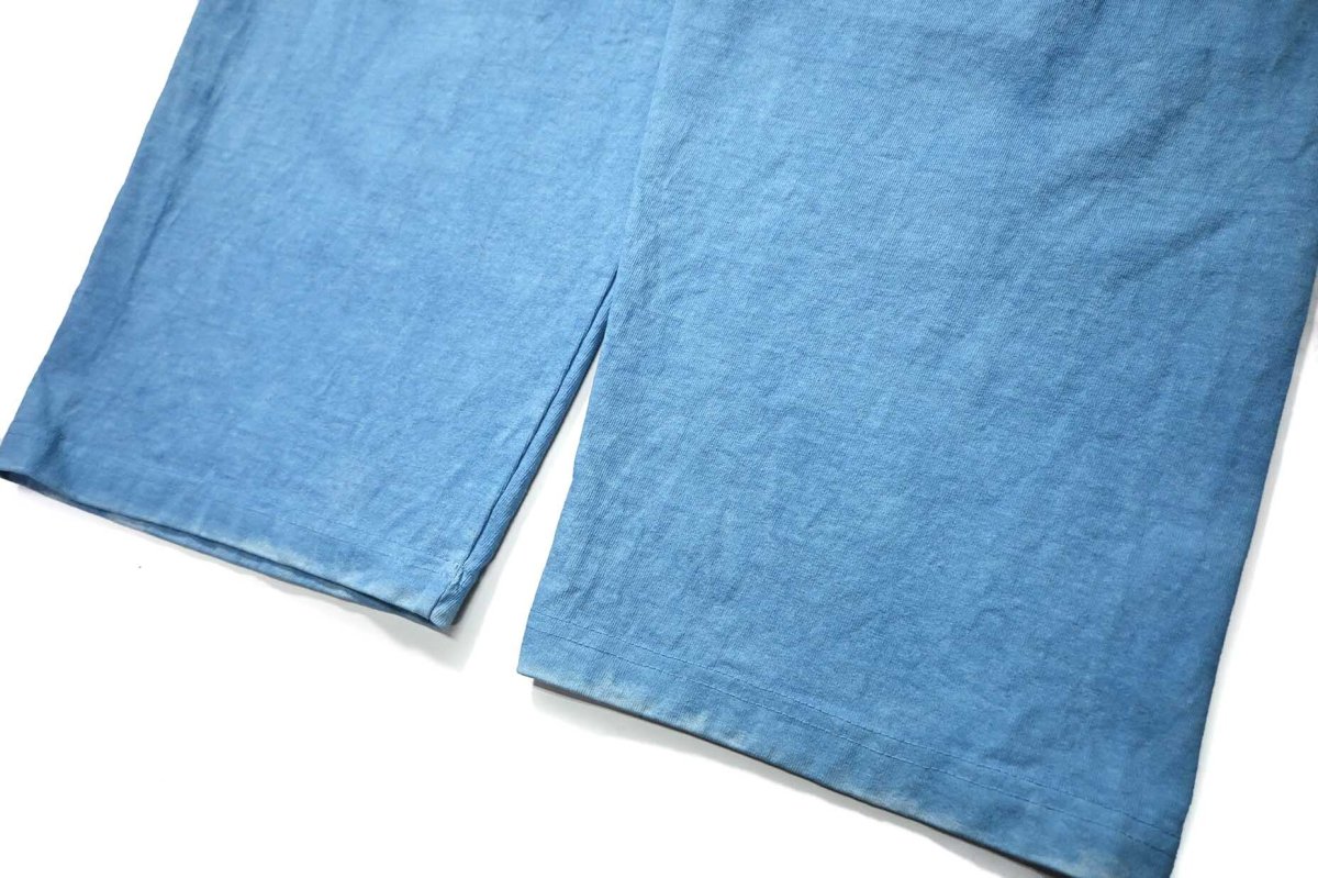 画像3: Los Angeles Apparel × ART MORIYA 8.5oz Wide Leg Jersey Pants Indigo Dye (3)