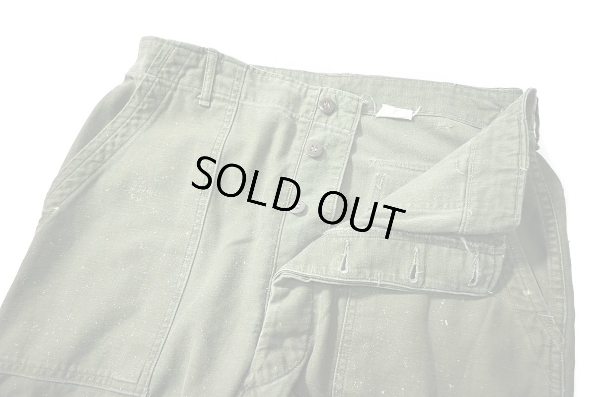 画像6: 60s Used Us Army OG-107 Utility Trouser (6)