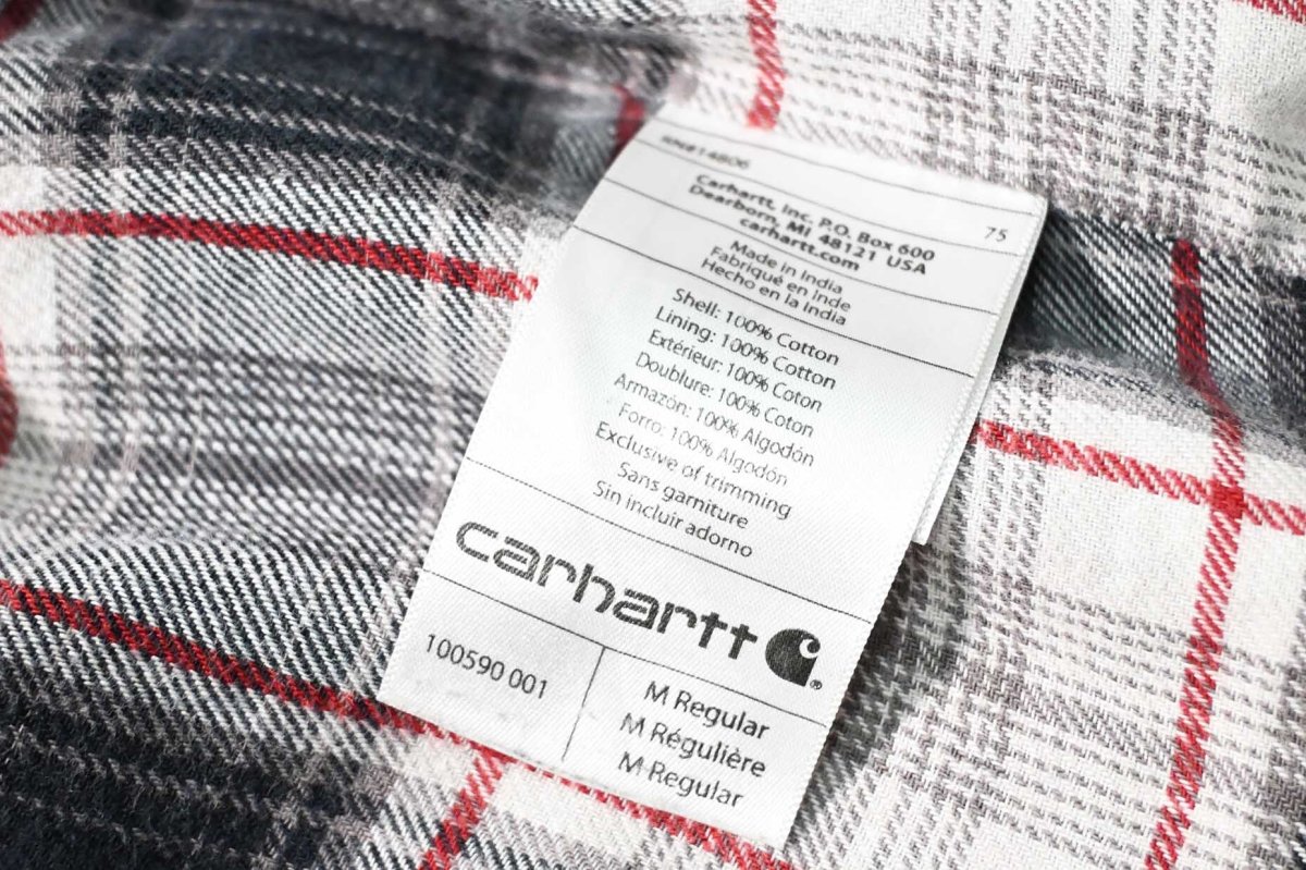 画像7: Used Carhartt Weathered Canvas Shirt Jacket (7)