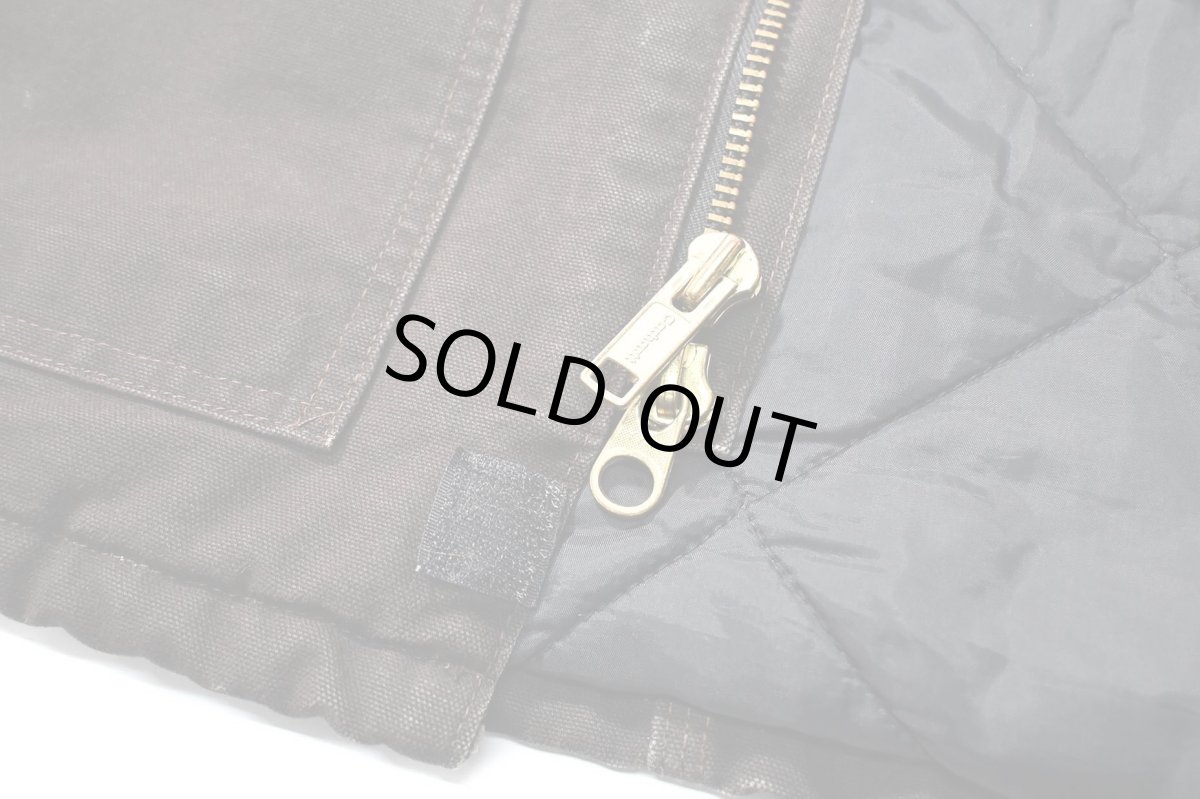 画像5: 09' Used Carhartt Quilt Lined Traditional Coat Dark Brown (5)
