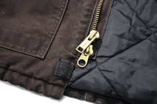 画像5: 09' Used Carhartt Quilt Lined Traditional Coat Dark Brown (5)