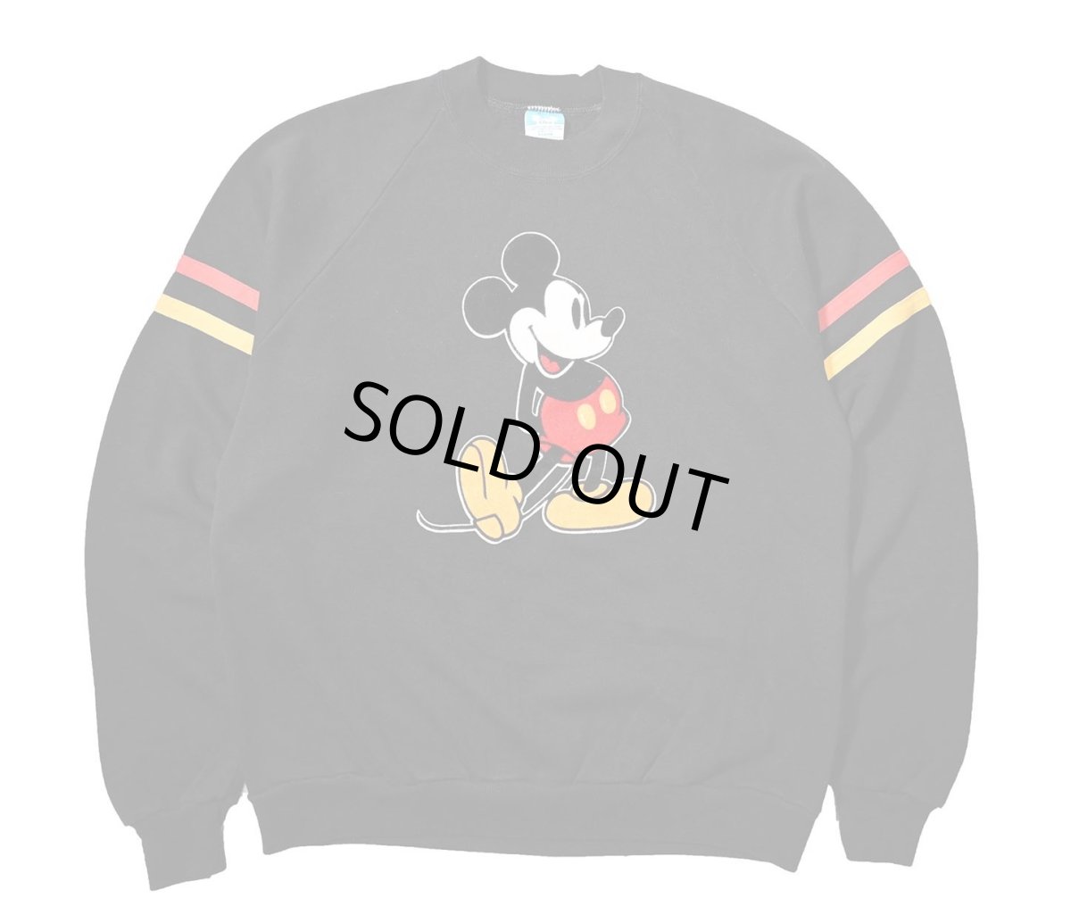 画像1: 80-90s Used Disney Raglan Sleeve Sweat Shirt made in USA (1)