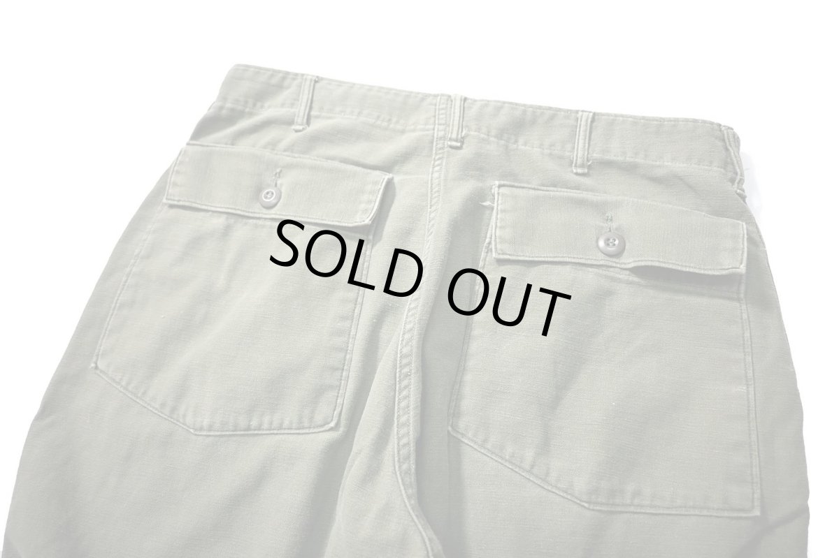 画像4: 70s Used Us Army OG-107 Utility Trouser (4)