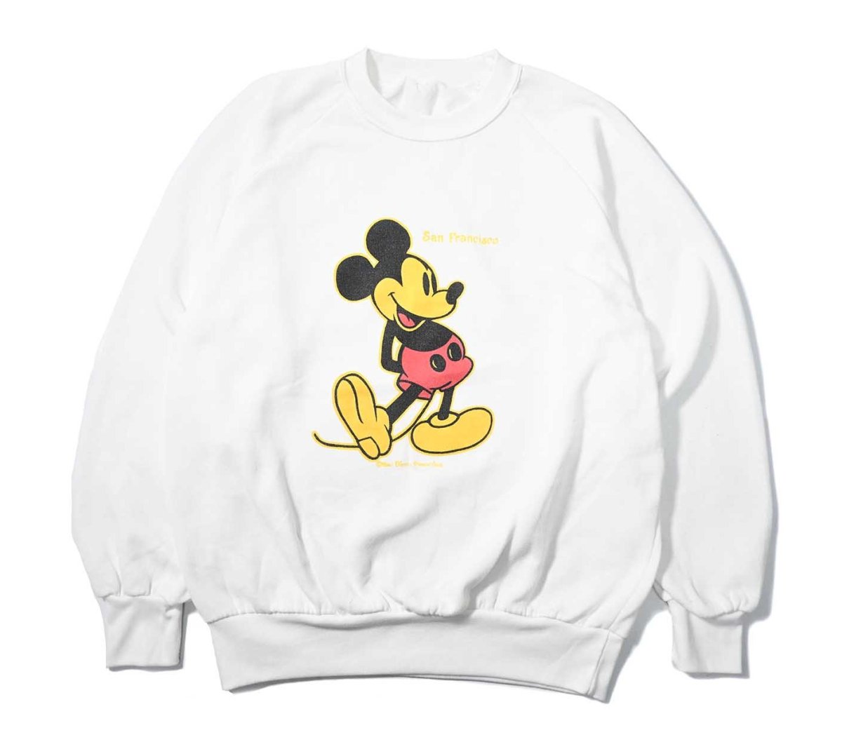画像1: 80-90s Used Disney Raglan Sleeve Sweat Shirt (1)