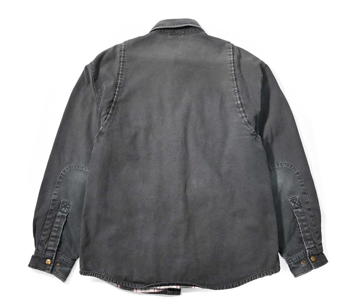 画像2: Used Carhartt Weathered Canvas Shirt Jacket (2)