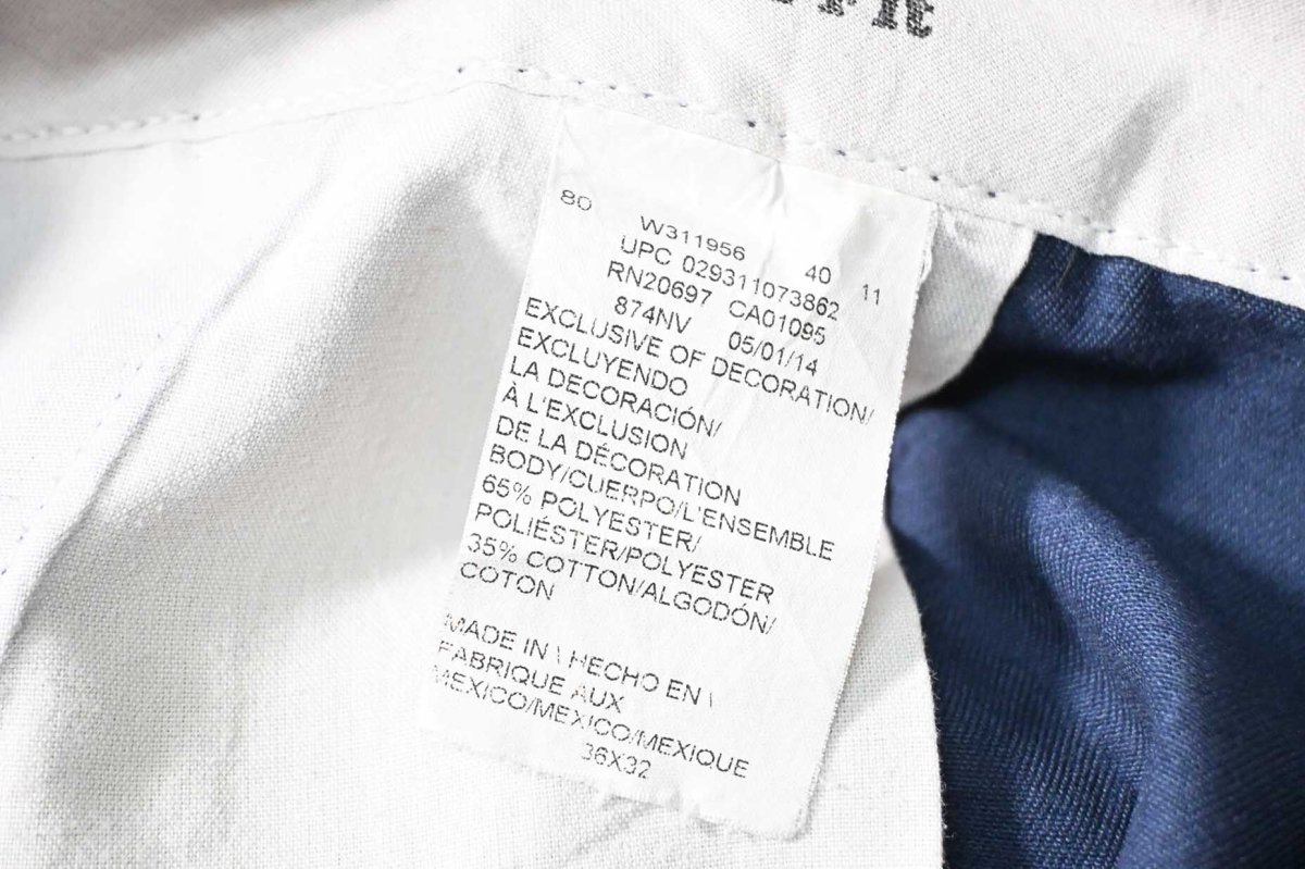 画像8: Used Dickies 874 Painted Work Pants Navy (8)