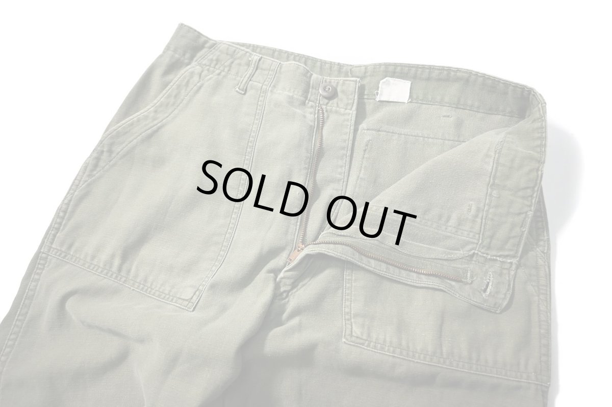 画像5: 70s Used Us Army OG-107 Utility Trouser (5)