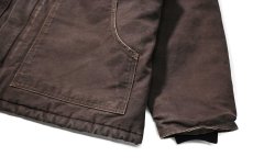 画像4: 09' Used Carhartt Quilt Lined Traditional Coat Dark Brown (4)