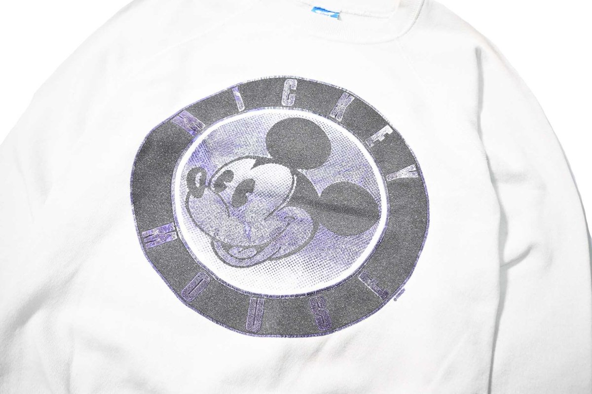 画像2: 80-90s Used Disney Raglan Sleeve Sweat Shirt made in USA (2)