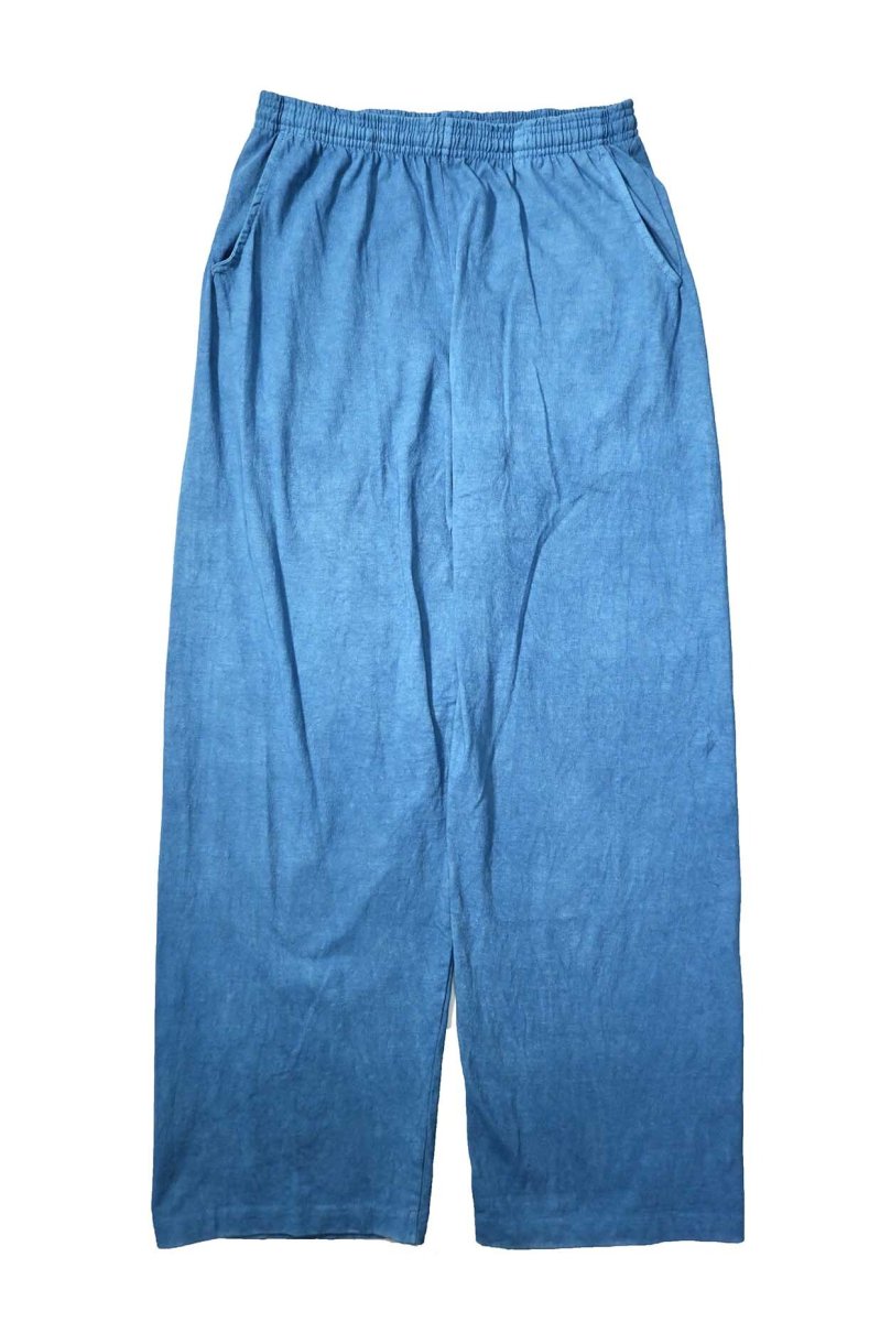 画像1: Los Angeles Apparel × ART MORIYA 8.5oz Wide Leg Jersey Pants Indigo Dye (1)