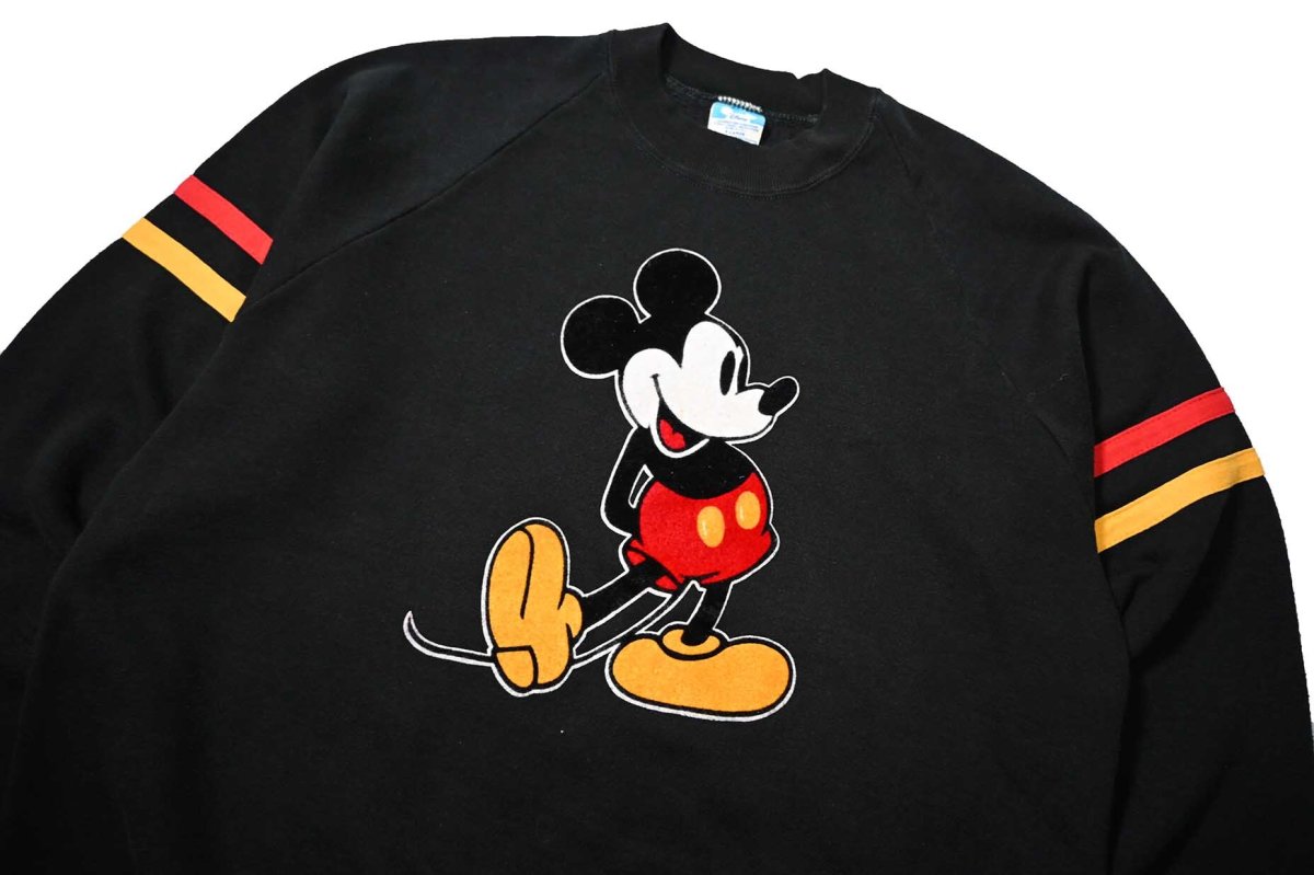 画像2: 80-90s Used Disney Raglan Sleeve Sweat Shirt made in USA (2)