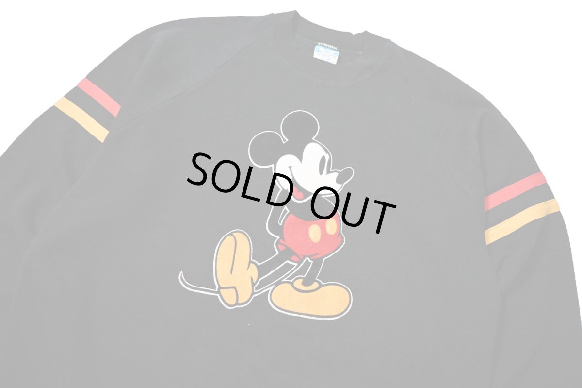 画像2: 80-90s Used Disney Raglan Sleeve Sweat Shirt made in USA (2)