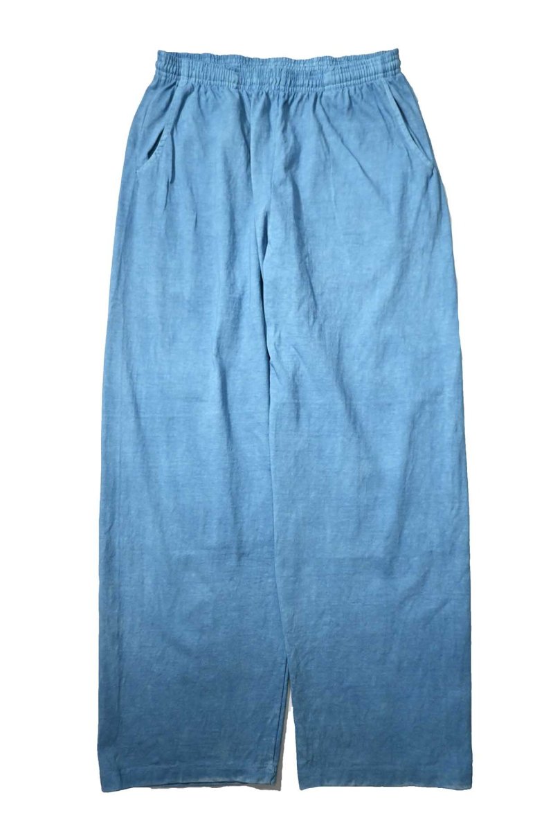 画像1: Los Angeles Apparel × ART MORIYA 8.5oz Wide Leg Jersey Pants Indigo Dye (1)