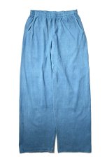 画像1: Los Angeles Apparel × ART MORIYA 8.5oz Wide Leg Jersey Pants Indigo Dye (1)