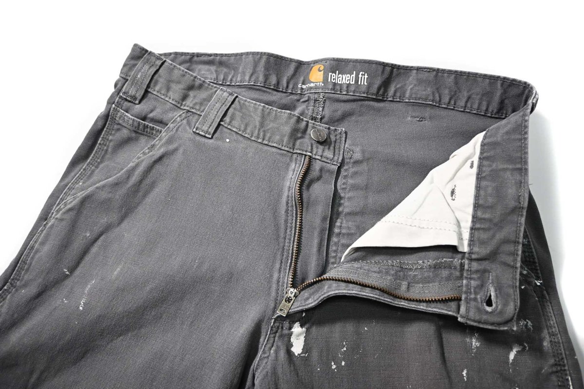 画像7: Used Carhartt Relaxed Fit Canvas Work Pants Gravel カーハート (7)