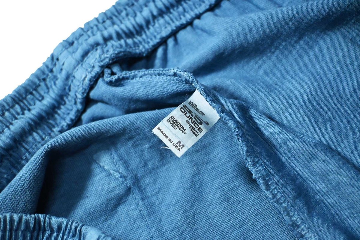 画像6: Los Angeles Apparel × ART MORIYA 8.5oz Wide Leg Jersey Pants Indigo Dye (6)