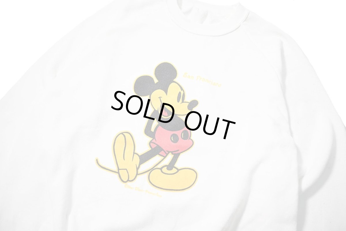 画像2: 80-90s Used Disney Raglan Sleeve Sweat Shirt (2)