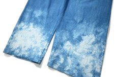 画像3: Los Angeles Apparel × ART MORIYA 8.5oz Wide Leg Jersey Pants Indigo Dye (3)