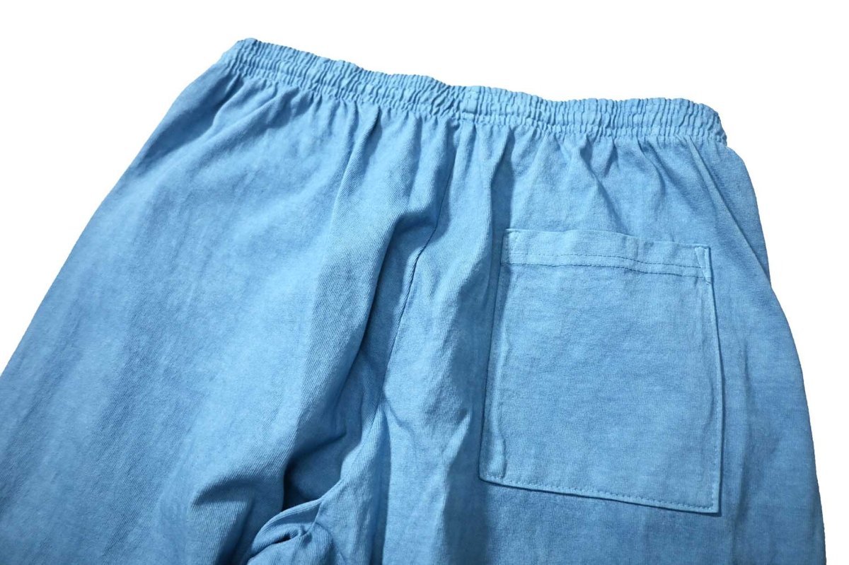 画像4: Los Angeles Apparel × ART MORIYA 8.5oz Wide Leg Jersey Pants Indigo Dye (4)
