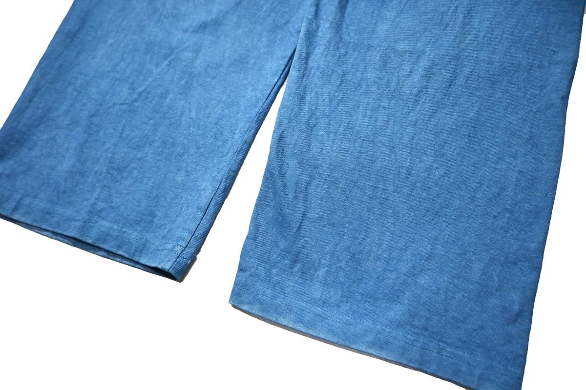 画像3: Los Angeles Apparel × ART MORIYA 8.5oz Wide Leg Jersey Pants Indigo Dye (3)