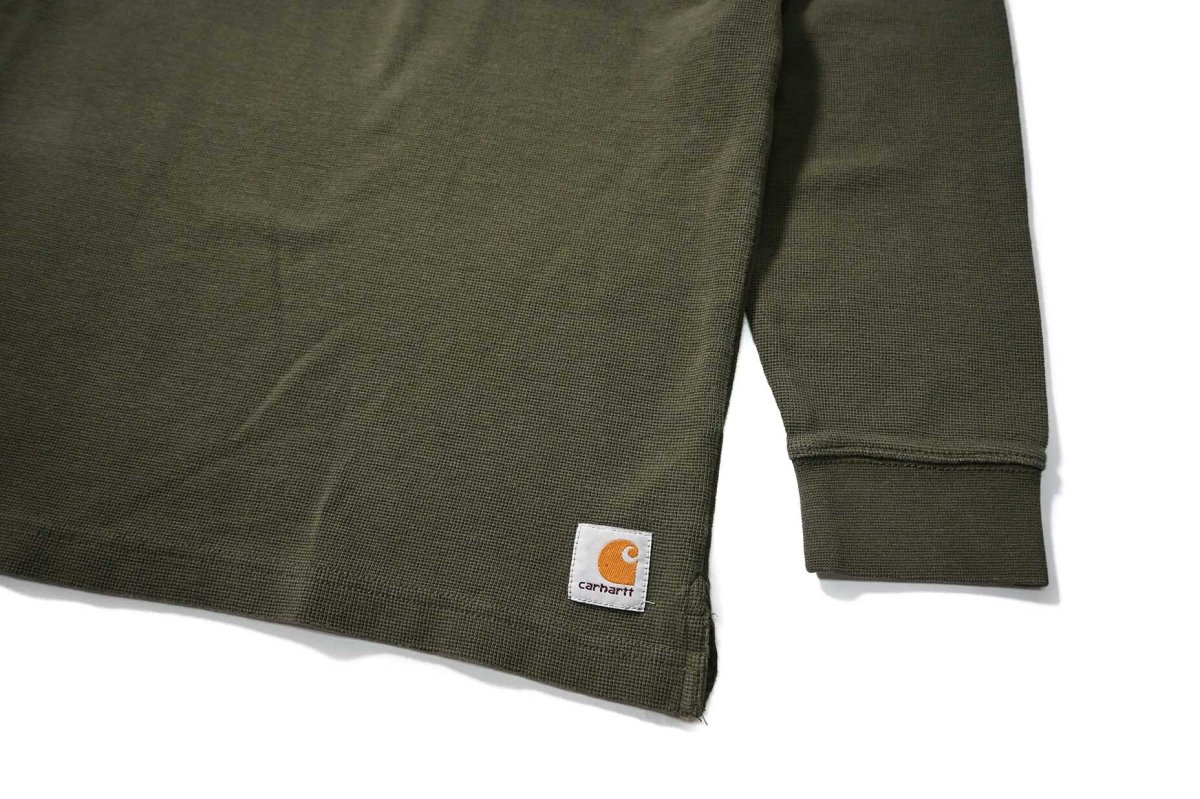 画像3: Used Carhartt L/S Thermal Olive (3)