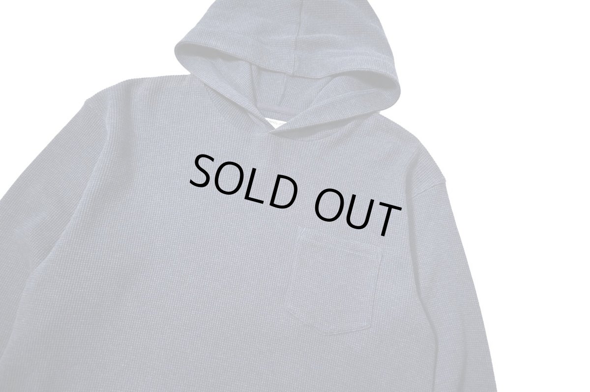 画像2: Used Stussy L/S Thermal Hoodie Navy (2)