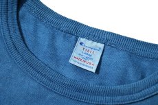画像3: Deadstock Champion × ART MORIYA T1011 Heavy Weight S/S Blank Pocket T-Shirt Indigo Dye (3)