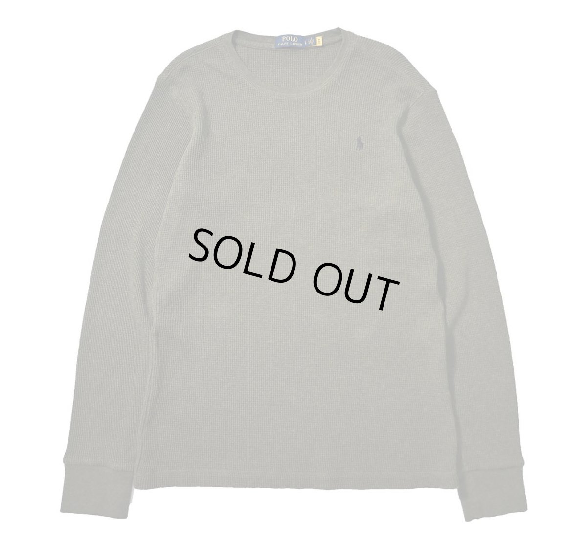 画像1: Used Polo Ralph Lauren L/S Thermal Olive (1)